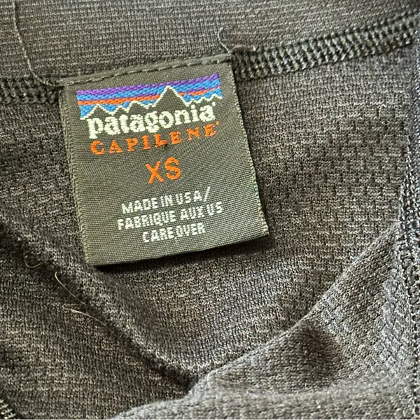 Patagonia Vintage Women’s Size XS Black Capilene Quarter Zip Long Sleeve Top - Image 4