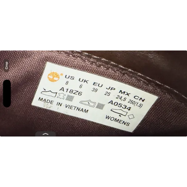 Timberland Glancy Heeled Combat Boots Burgundy Size‎ 8 Leather Lace Up Casual - Image 2