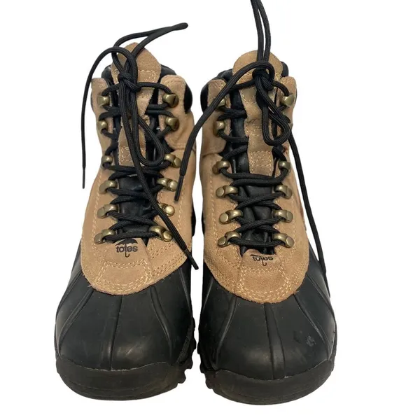 Totes‎ Liby High Top Lace Winter Boots Sz 8 Tan - Image 5