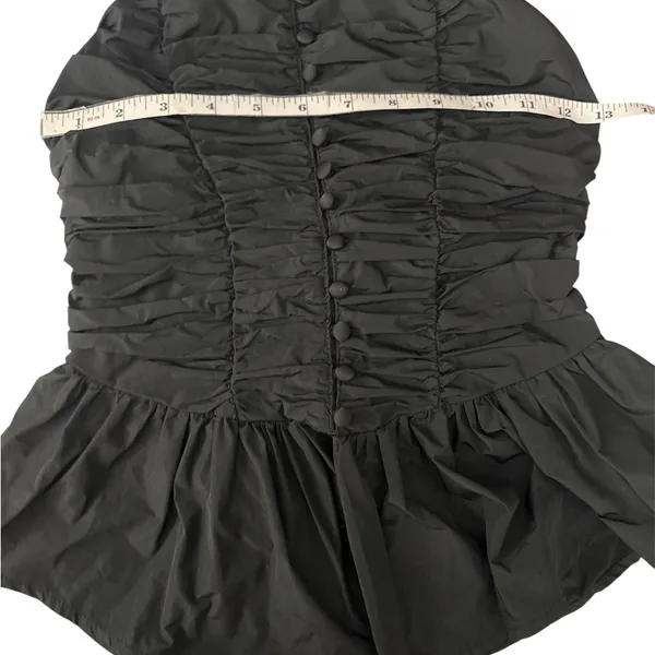 NEW Kimchi Blue Adeline Peplum Bow Back Tube Top Size XS - Image 7