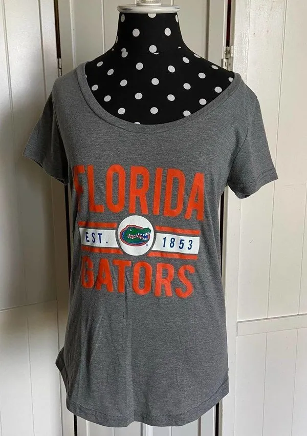 The Victory Womens Shirt Size Small Florida Gators Est 1853 Gray Tee T-Shirt NEW - Image 22