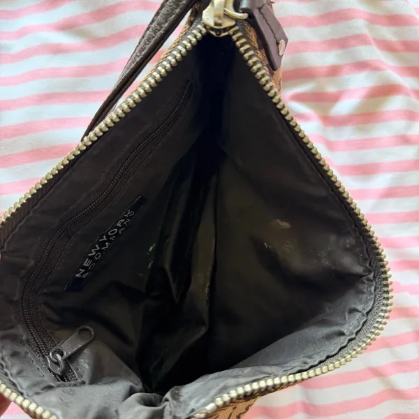 Y2k Brown New York & Company Monogram Mini Shoulder Bag - Image 6