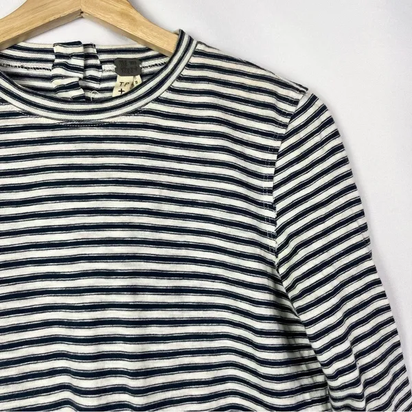 Free People We the Free‎ Mod Black & White Stripe 3/4 Long Sleeve Top XS - Image 5