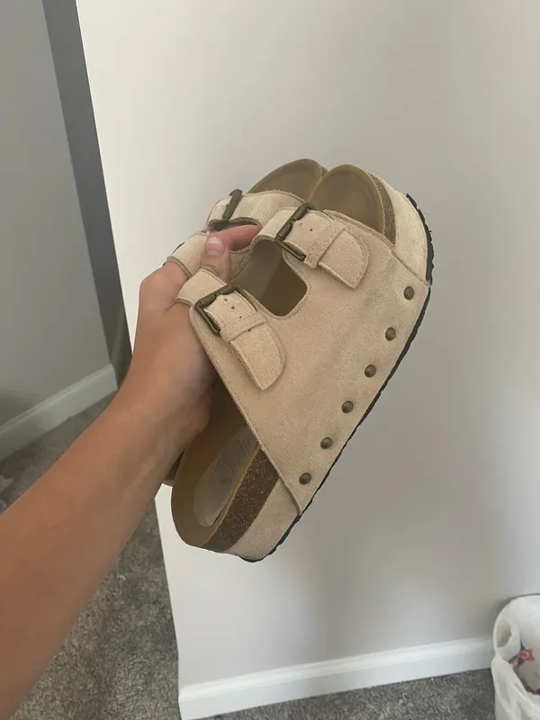 platform sandals Tan Size 9.5 - Image 3