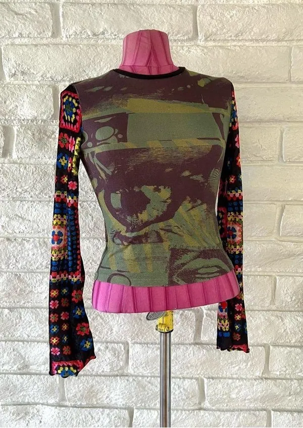 Urban Outfitters Crochet Patterned Top - Image 3