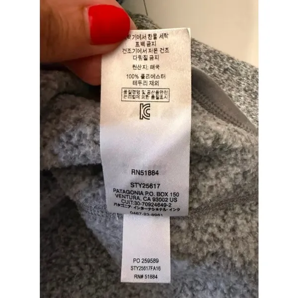 Patagonia Women's Better Sweater® 1/4-Zip Fleece in Color Birch White sz. S - Image 11