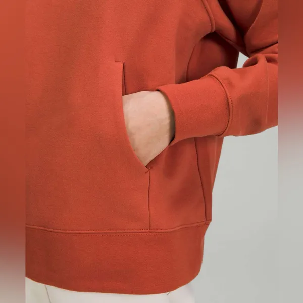 LULULEMON Loungeful Hoodie Sweatshirt Pullover Fleece in Red Rock Size 6 - Image 6