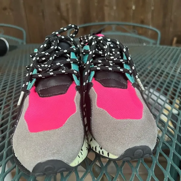 Steve Madden Cliff Chunky Platform Trainers Sneakers Wedges Pink Animal Size 6 - Image 9