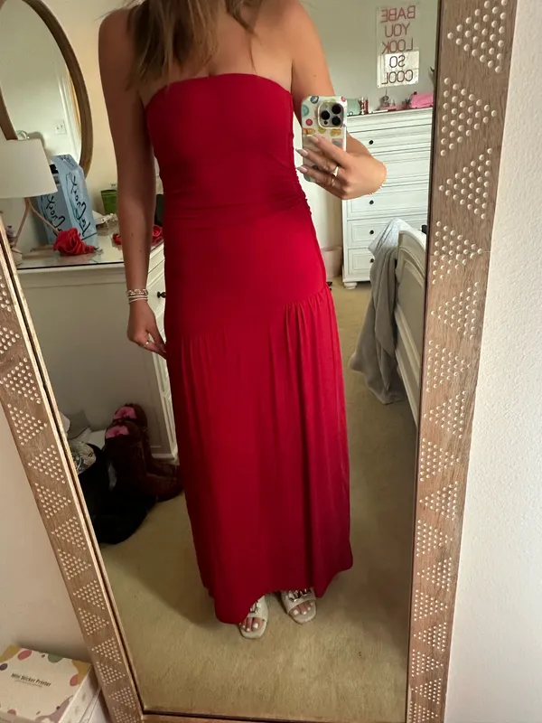 Red Beginning Boutique Dress - Image 4