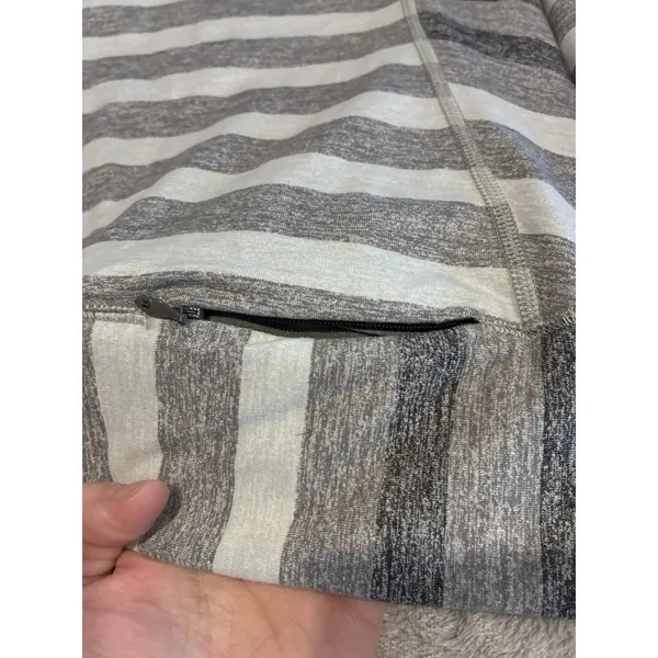 Lululemon Swiftly Tech Long Sleeve Top Womens Gray White Stripe Athletic 8 - Image 8