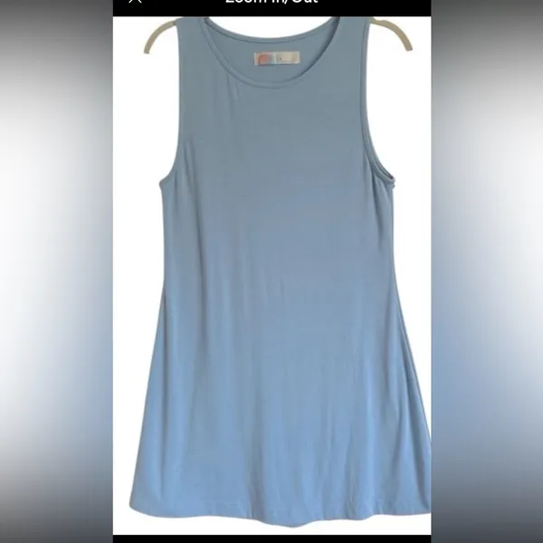 Free People Fp Beach Essential Blue Bell Mini Dress Size Medium - Image 4