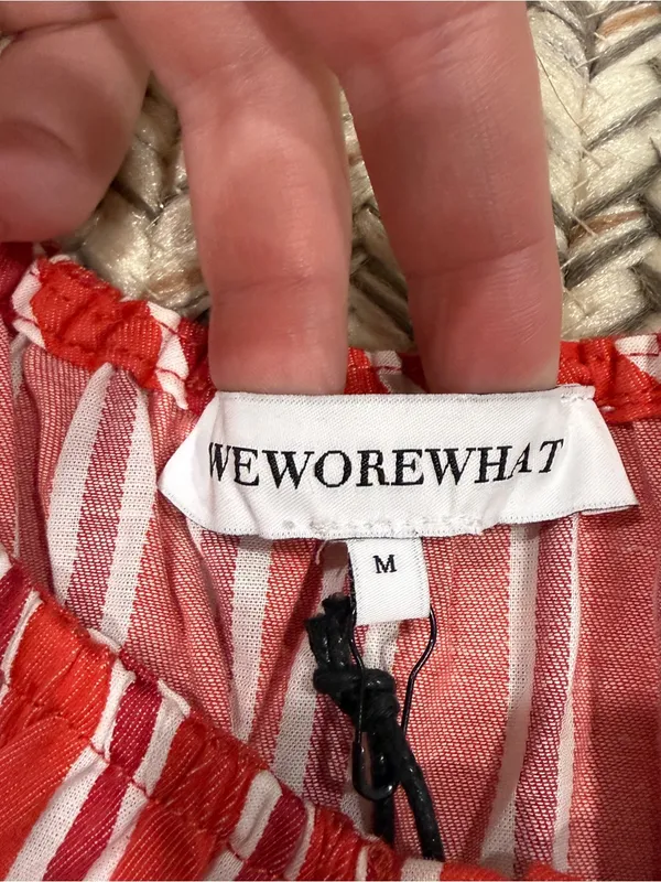 NWT WeWoreWhat by Anthropologie Red Stripped Scoop Beck Cami - Image 7