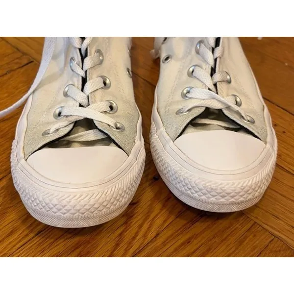 Converse Chuck Taylor All Star Custom High Top Sneakers White Streetwear Sz 7.5 - Image 6