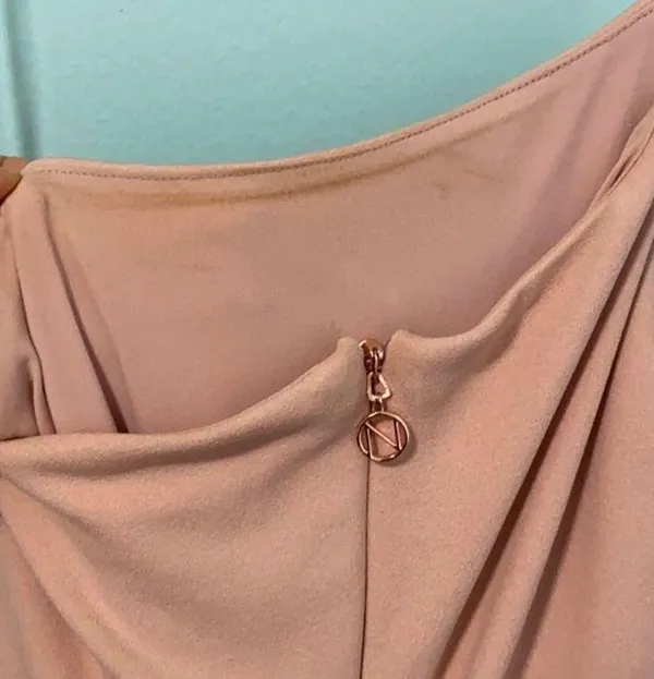 Revolve Blush One Shoulder Maxi Dress - Image 6