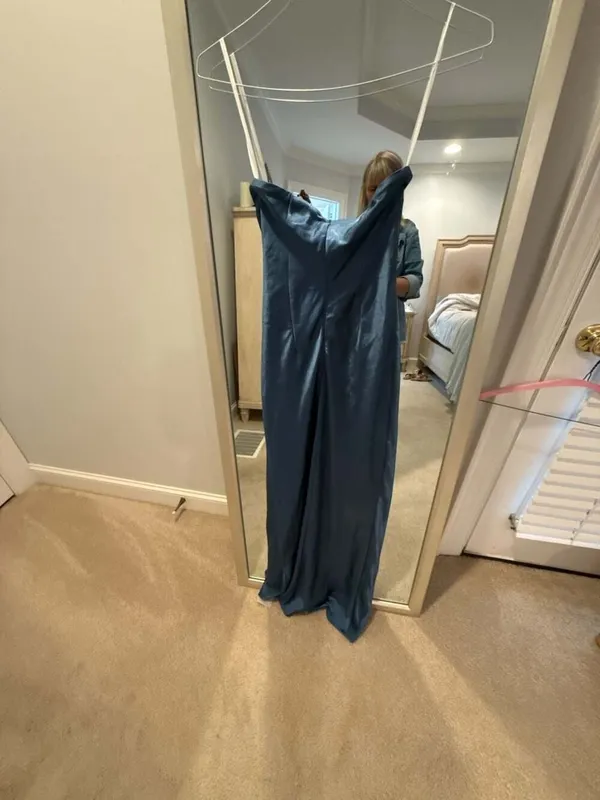 More To Come Emma Strapless Maxi Dress in Navy - Image 8