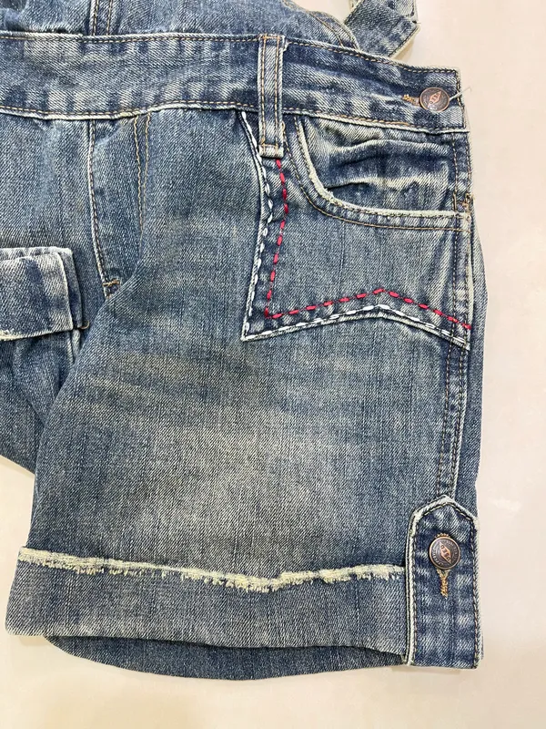 International Premium Jeans Levi's Styled womens Premium Vintage Overalls Blue Medium 100%cotton. - Image 6