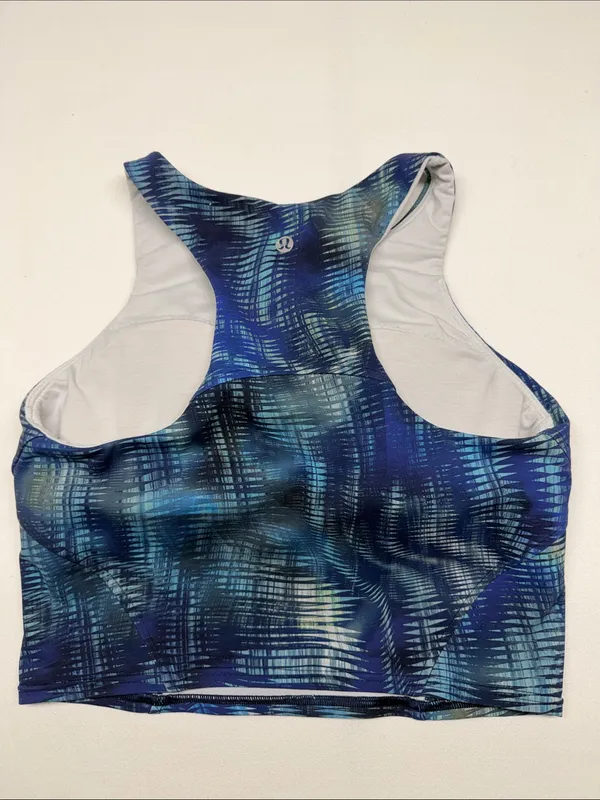 lululemon athletica Invigorate Training Tank Top Blue & Navy Abstract - Image 4