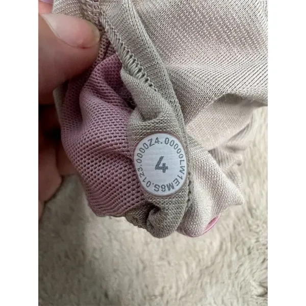 Lululemon Women's Pink Tie-Dye Racerback Sports Bra Size 4 - Image 5