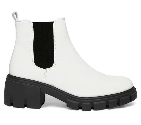 White Chelsea Boots Size 8 - Image 4