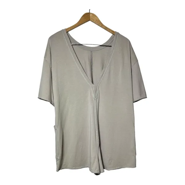 Free People Movement Hot Shot Tan Romper Tee, Small - Image 4