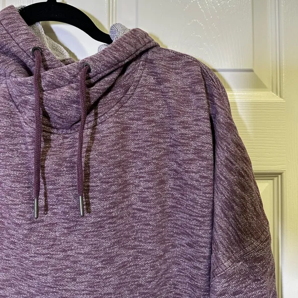 Carhartt Relaxed Fit Pullover Hooded Sweatshirt Size XL 16-18 Purple Hoodie - Image 2