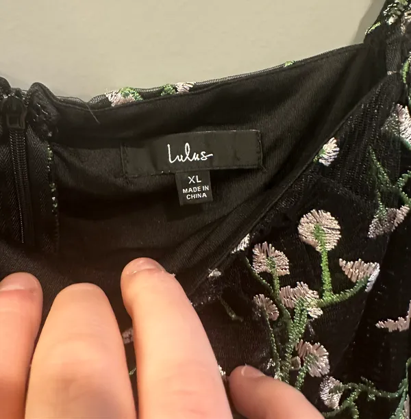 Lulus Radiant Night Embroidered Floral Dress - Image 4