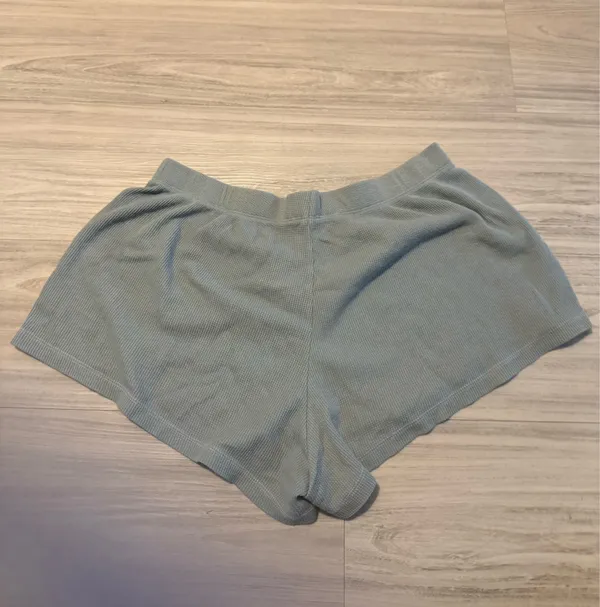 Blue Waffle Knit Victoria’s Secret Pajama Shorts Women XS - Image 2