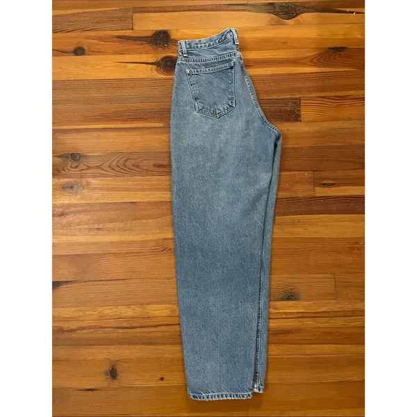 VTG 90s Brittania Jeans Womens 12 Tall High Waist Mom Tapered Blue Denim 31x32 - Image 6
