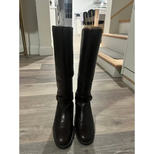Etienne Aigner Legacy II Riding Boots. size 8 M Dark Brown (Truffle) - Image 2