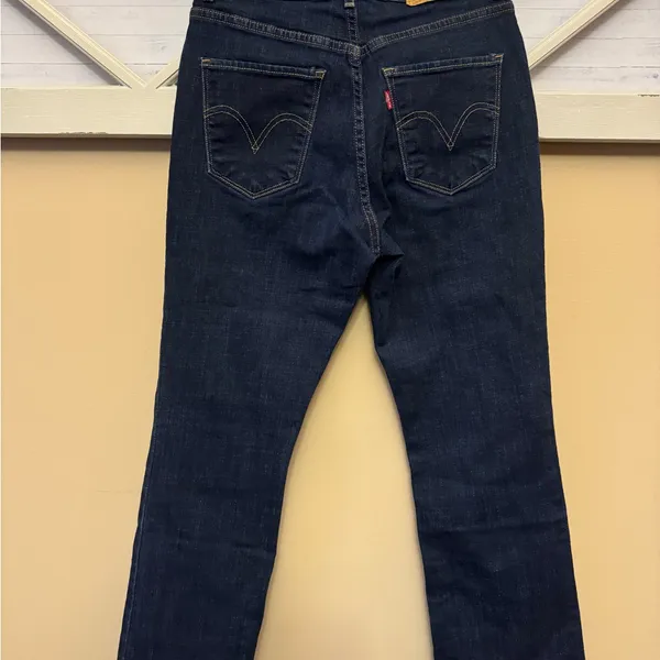 Levi's Jeans Womens 26 Classic‎ Boot Mid Rise Dark Wash Western Blue Denim - Image 3