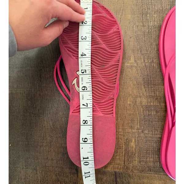 Olukai Pink Flip Flop Sandals Womens Size 8.5 - Image 7