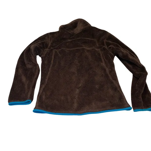 Patagonia Re-Tool Snap-T Fleece Pullover Brown Turquoise Gorpcore Women XS - Image 2