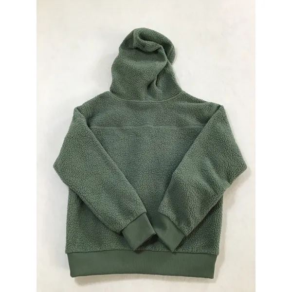 The North Face Womens Sage Green High Pile Fleece Sherpa Hoodie Size Medium - Image 2