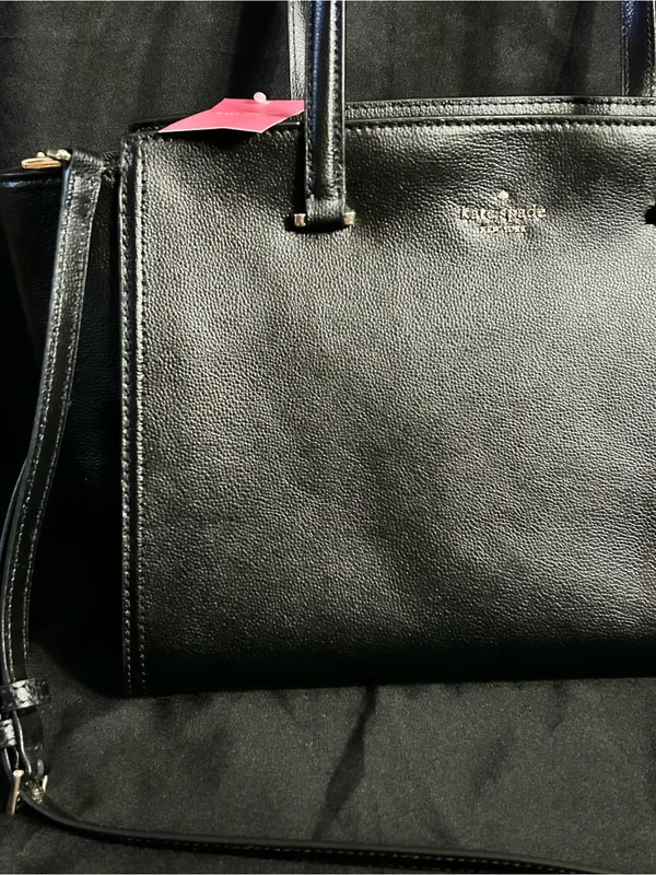 Kate Spade Geraldine Patterson Drive Black Leather Tote Shoulder Bag NWT - Image 4