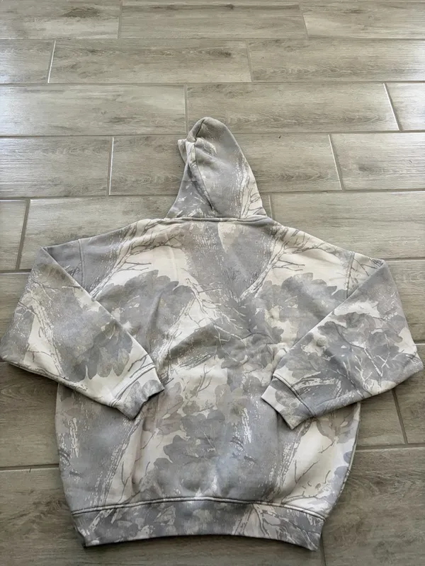 YoungLA Bling Camo Hoodie Grey Spring Hoodie Women’s Size Small Hunting Season - Image 6