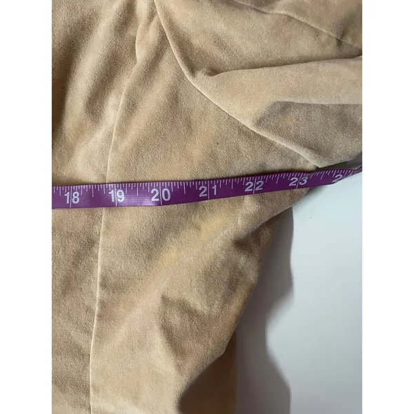 Vintage Handmade Tan/Light Brown Shirt Jacket Size M - Image 5