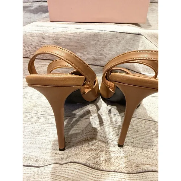 NIB Arqa Stiletto High Heel Sandals Adjustable Ankle Strap Peep Toe Size 39/8.5 - Image 9