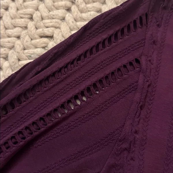 Free people Purple Long sleeve crop active wear - Image 2