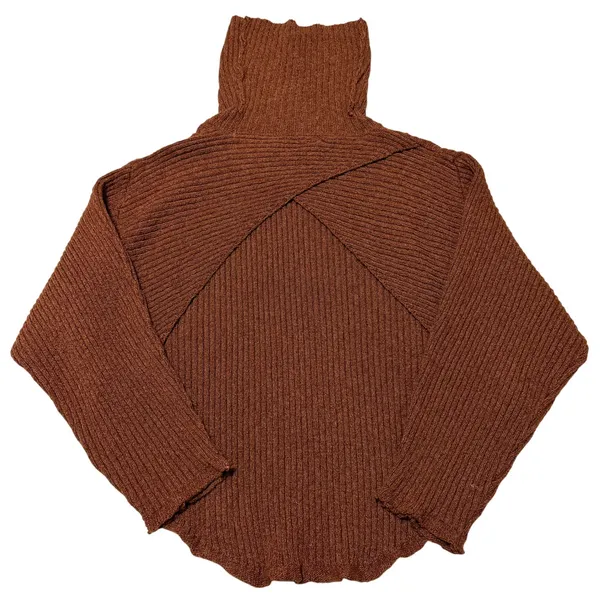 Free People Beach Turtleneck Sweater Womens‎ Small Brown Rust Beachy - Image 12