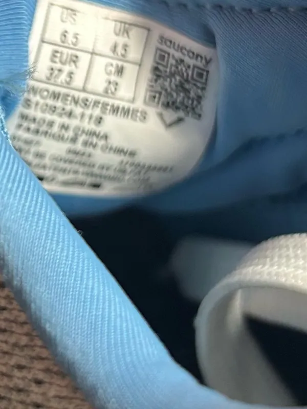 Saucony RIDE 17 Women Light Blue Running Shoe Cushioned Support Sneakers Sz 6.5 - Image 8