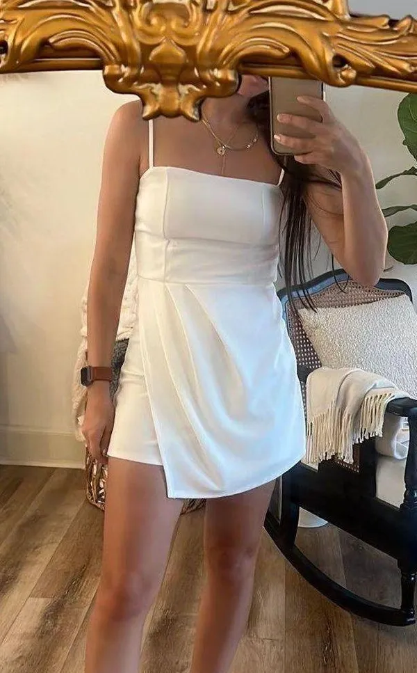 Blue Blush White Romper - Image 5