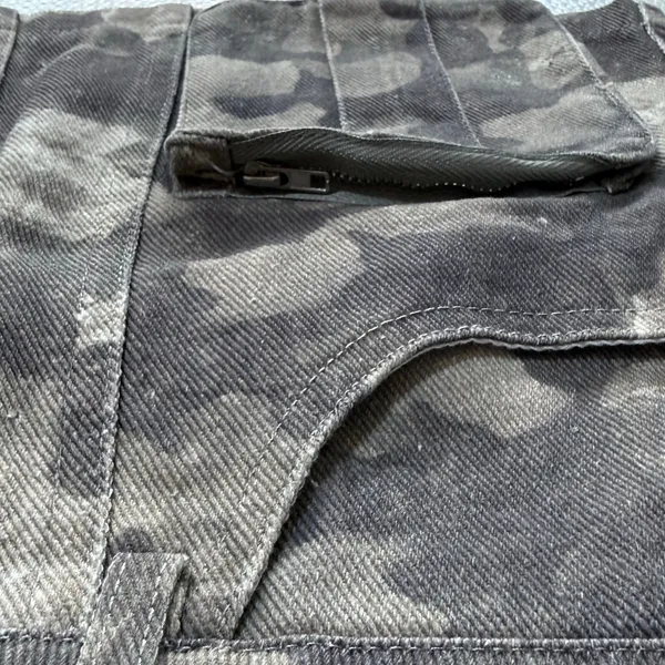 Edikted Olive Camo Micro Mini Skirt XS Cargo Utility Low Rise 12'' Length NWT - Image 6