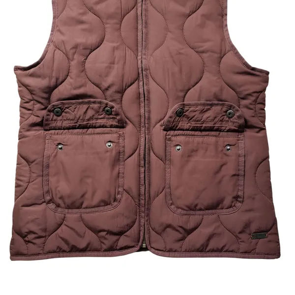NWT Natural Reflections Quilted Puffer Vest Womens Small Brown Hiking Outdoors - Image 3