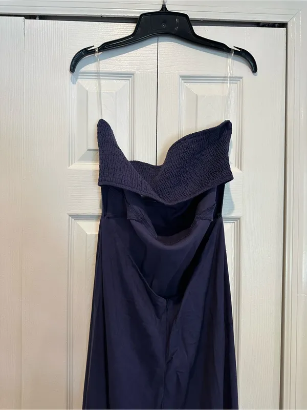 Princess Polly Yahir Strapless Maxi Dress Navy - Image 5