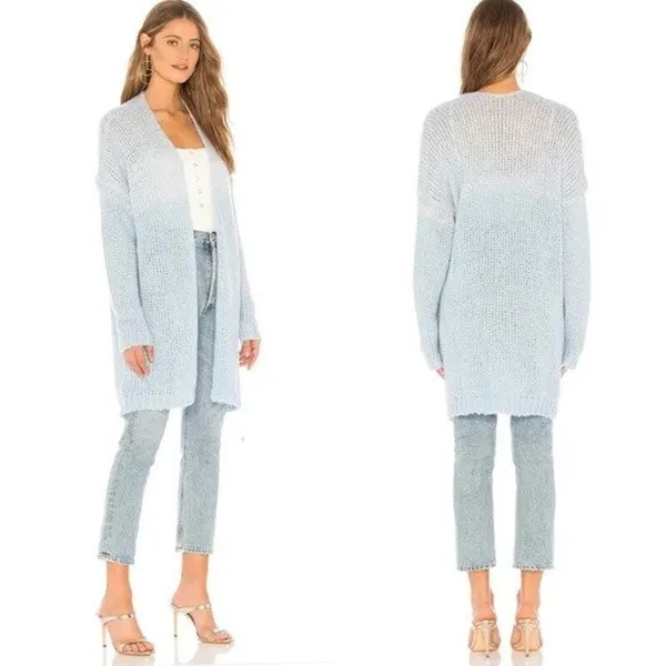 Revolve Tularosa Payson Open Front‎ Cardigan Duster in Blue Skies XS - Image 2