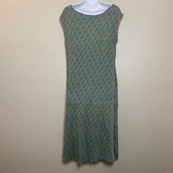 Natural Life Hangout Cotton Midi Dress XS/S Bohemian Boho Chic Beachy Slouchy - Image 3