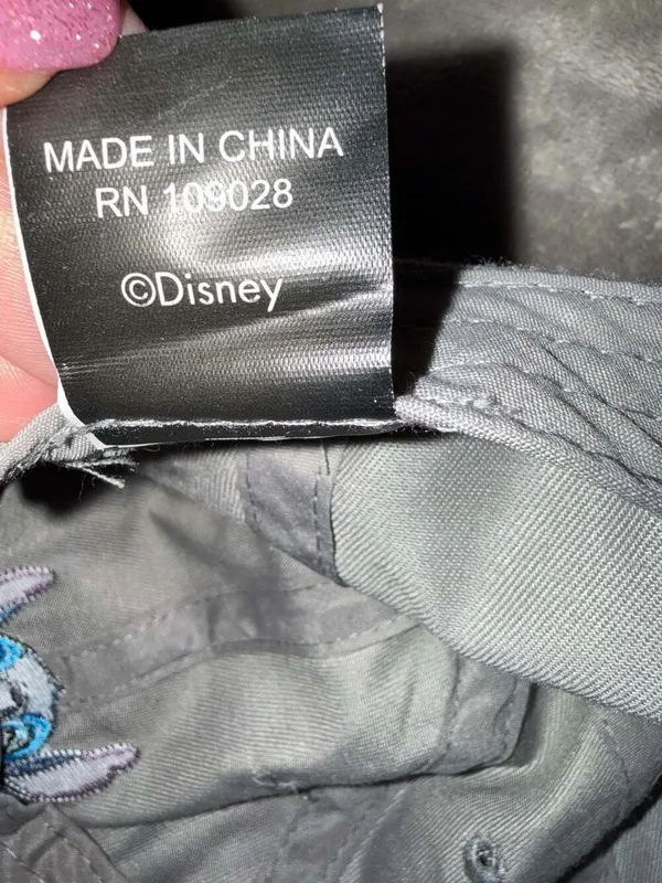 Disney Lilo & Stitch Ohana Embroidered Grey Baseball Dad Hat - Image 8