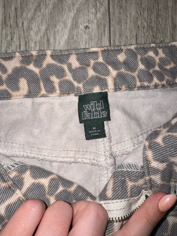 Wild fable cheetah jeans - Image 2