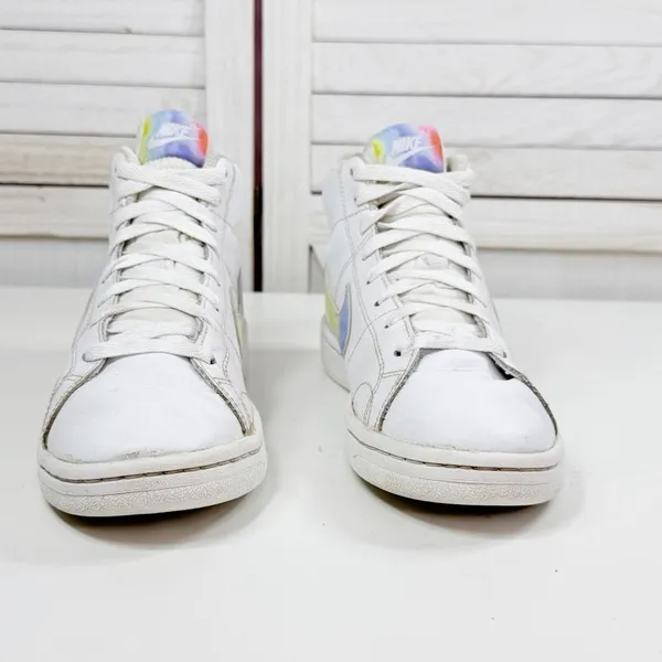 Nike Court Royale 2 Mid Top Sneakers White Multi‎ Women's 7 DD9670-100 - Image 2