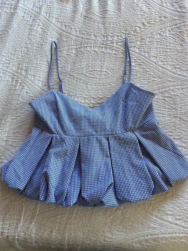 Peach Love Back Tie Bubble Tank - Image 6